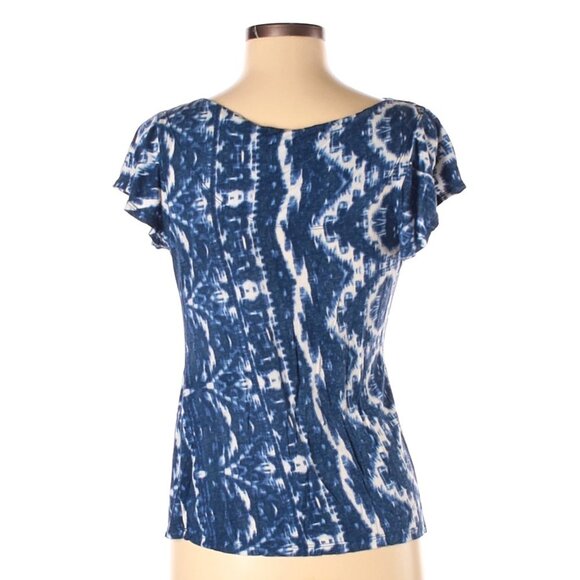 A Common Thread Blue Tie Dye Tee Shirt Top Medium - Picture 3 of 5